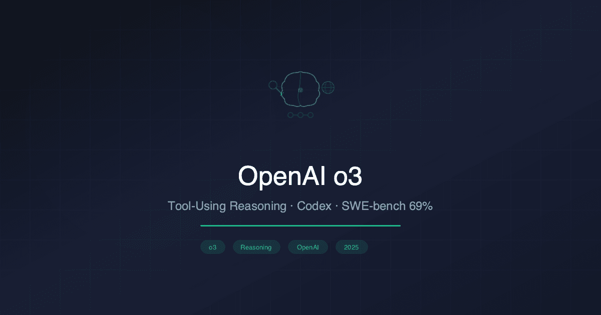OpenAI o3 and o4-mini: Tool-Using Reasoning Models